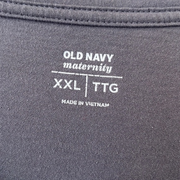 Old Navy Maternity Women’s V-neck Gray Knit Top Long Sleeve Ruched Size XXL - Picture 3 of 12